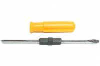 Отвертка двухсторонняя желтая 5*65мм (Ермак)