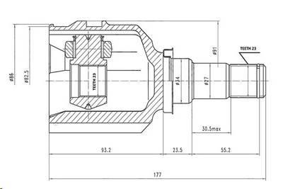 ШРУС внутренний (AywiParts)