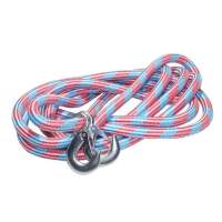 Трос буксир. (10 т) веревка плетен. 2 крюка /5 м/ Богатырь