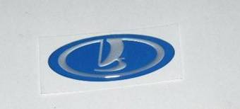 Эмблема руля /1118/ малая синяя (Сызрань)