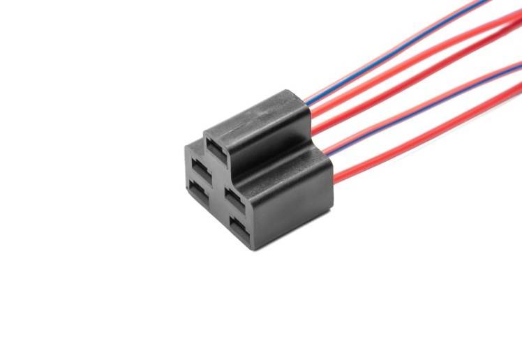 Разъем 09-012651-00 5-ти конт. гнездовой 6,3, переключателя скорости, вентилятора кондиционера Август, с проводами