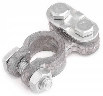 Клеммы АКБ свинц. универсал. крепление жилы планкой (Autoprofi) (30)