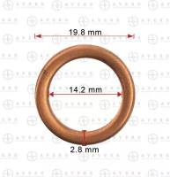 Кольцо уплотнительное Mitsubishi (уп=10шт) Кольцо уплотнительное Mitsubishi (уп=10шт)