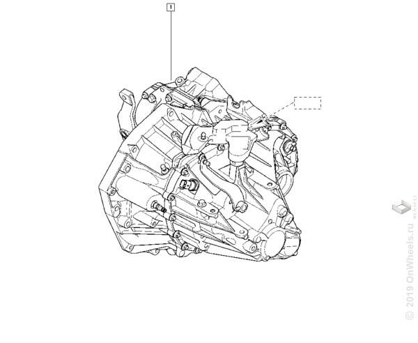 Кор. Renault Duster КПП в сборе (TL8*006)
