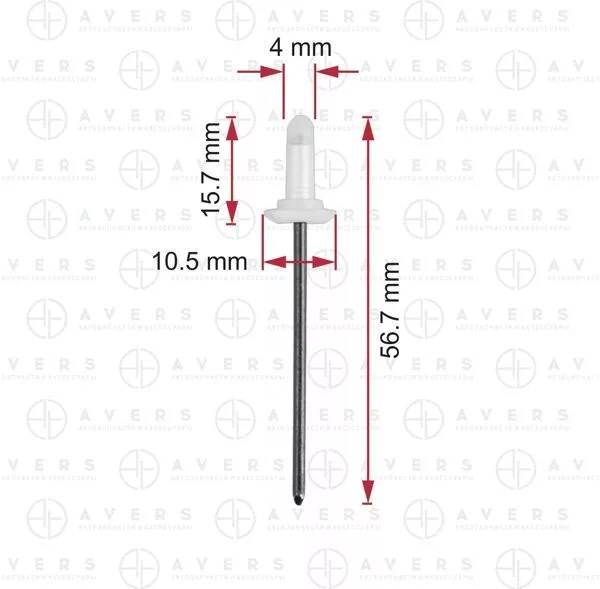 Заклепка Toyota (уп=10шт)