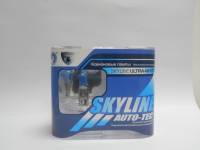 Лампа галогеновая " SKYLINE"  H4  12V60/55W P43T (ULTRA-WHITE 3800K) комп. 2шт (TORINO)