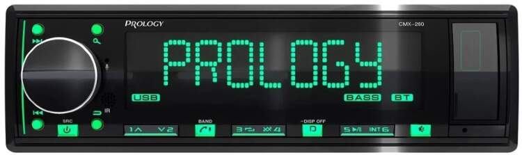 Автомагнитола Prology CMX-260 медиа-ресивер 1din USB, AUX, BT, FLAC, MP3, 4*55 Вт