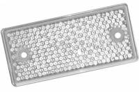 Катафот универсальный 95х45мм прямоуг. белый с 2-мя отверстиями (No name)