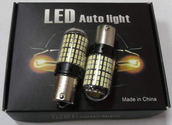 Лампа светодиодная 12V T25 144 диода SMD белая (12V/24V) (P21W)
