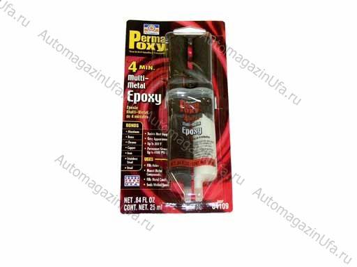 Клей PERMATEX 84109 25мл Multi-Metal в шприце 5-ти минутный