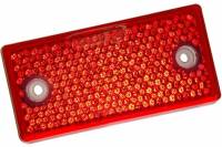 Катафот универсальный 95х45мм прямоуг. красный с 2-мя отверстиями (No name)