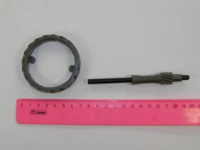 Кор. /08-09/ Привод спидометра 11 зуб. привод+шестерня черный (АВТОВАЗ)