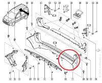 Бампер Renault Kongoo II задн. с 2008 г.