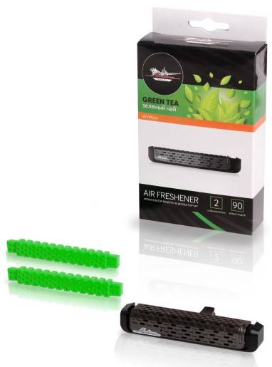 Освежитель (ароматизатор) на дефлектор VIP зеленый чай (Airline)