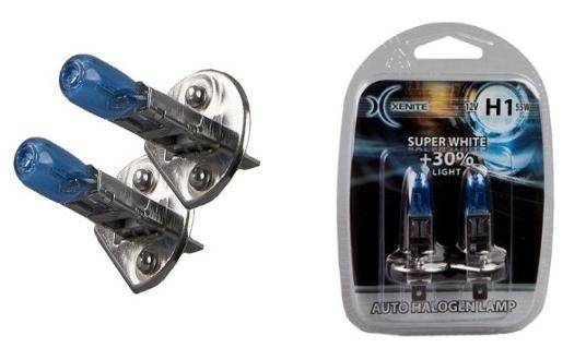Лампа Xenite H1-12-55 +30% Super White 4000K блистер 2шт (20)