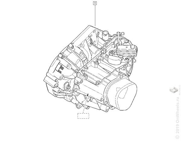 Кор. Renault Logan II Sandero II МКПП в сборе (JH3*388)