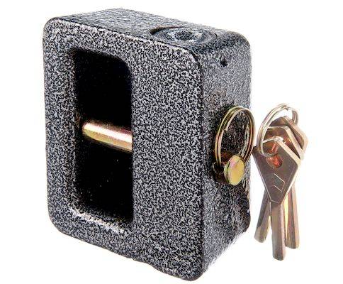 Замок навесной 80мм гаражный с потайной дужкой (Ермак)