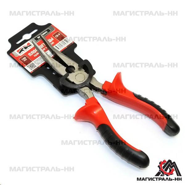 Пассатижи утконосы 180 мм загнутые (RedMark)