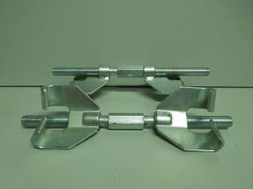 Стяжка пружин 245 мм с двойным захватом усиленная оцинкованная в коробке 2шт. (Сервис Ключ)