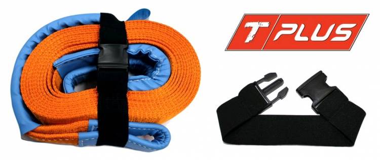 Ремень эластичный с защелкой 40 мм, длина ленты 340 мм (Такелаж плюс)