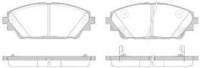 Колодки тормозные передние Mazda 3 2013- 156902 (Remsa)