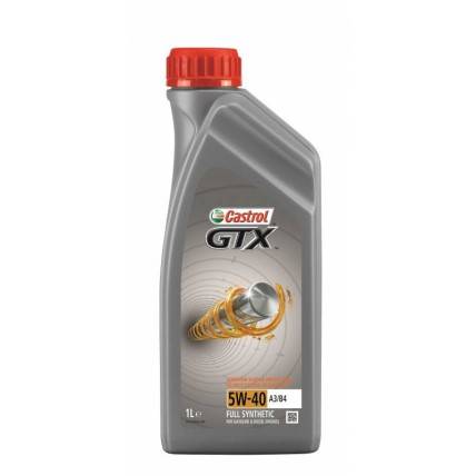Масло моторное CASTROL GTX 5W40 ACEA А3/В4, API SL/CF (1л)