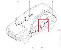 Электропроводка Renault Duster задней двери