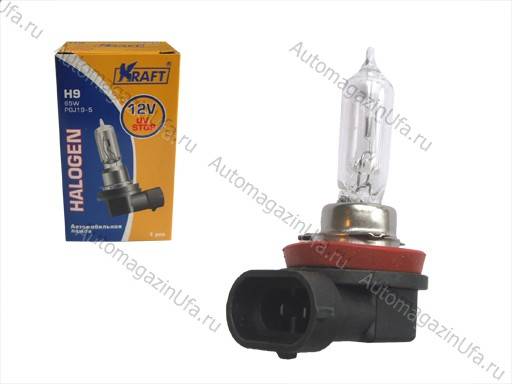 Лампа галоген 12V Н9 65W KRAFT