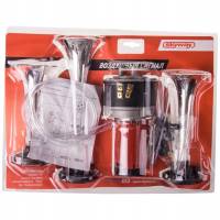 Сигнал звуковой воздуш. 3 рожк. 12V L=140/160/220 мм 110dB (SKYWAY)