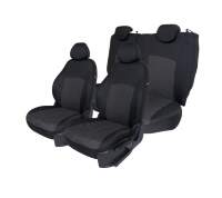 Чехлы на сиденье Nissan Qashqai с 2009-2013г. Жаккард черный (раздельная задняя спинка) TREND NEW