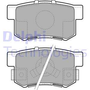 Колодки тормозные задние HONDA CR-V II, ACCORD VIII LP1972 43022SXS000 DELPHI