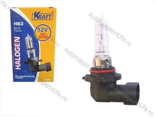 Лампа галоген 12V HB3 60W P20d KRAFT 700024 59079