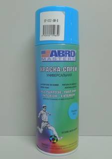 Краска-спрей Masters 032 голубая 226гр (ABRO) (12)