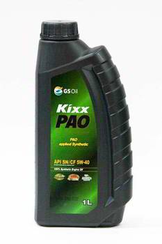 ГСМ Масло Kixx PAO C3 5W40 API SN/CF (1л.) синт.