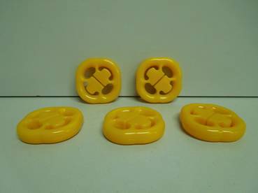 Подвеска глушителя ВАЗ 2108-15 полиуретан желтый из 5шт (CS-20) Балаково Запчасть