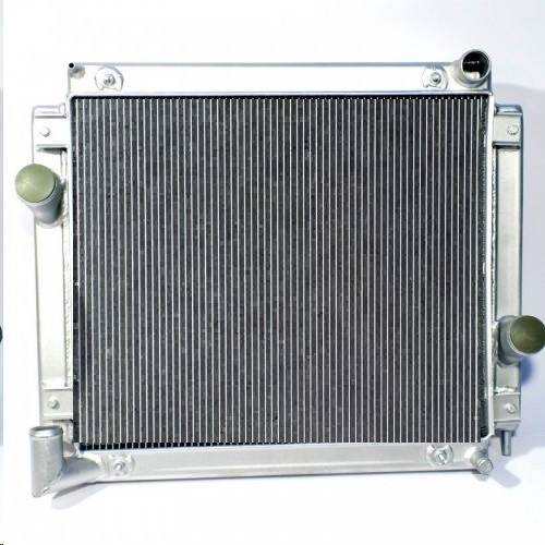 Радиатор основ. алюм. /Г-3302 Бизнес дв. Cummins/ в сборе /с интеркуллером/ (AKL)