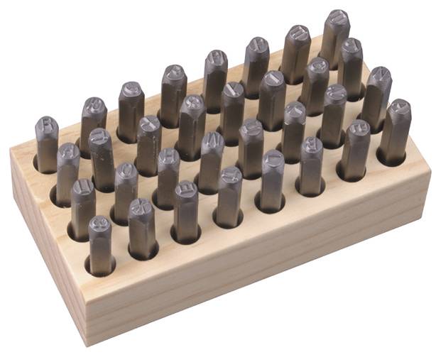 набор клейм буквенных 8мм (стальные) (ТЕХМАШ)