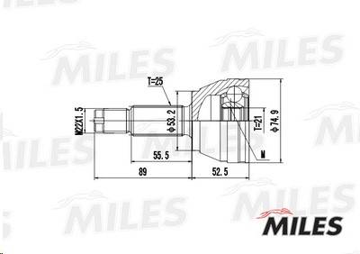Шрус Ford Fiesta Fusion наруж. 1.4/1.6/1.8 (Miles) Шрус Ford Fiesta Fusion наруж. 1.4/1.6/1.8 (Miles)