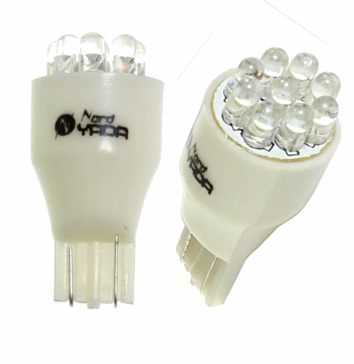 Лампа габарит. 12V W16W T15 9 LED без цок. (на япон. а/м)