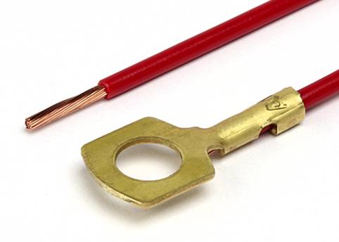 Электроразъем под винт 6,2мм с проводом (Cargen) (10)