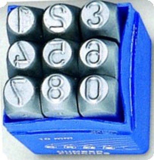 набор клейм цифровых 3мм (повышенной твердости) 12875 (Техмаш)