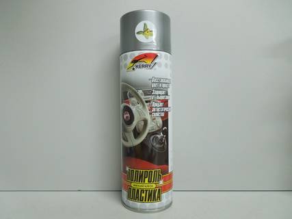 Полироль приборной панели и пластика 650мл аэрозоль ВАНИЛЬ мягкий блеск (Kerry) (12)