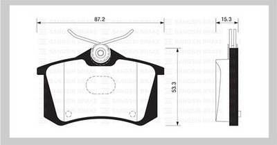Колодка торм. Renault Fluence Megane II/III Skoda Rapid Octavia Volkswagen Polo задн. /дисковые/