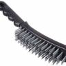 Щетка металл. с пластмассовой ручкой 6-и рядная (Ермак)