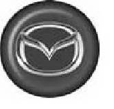 Наклейка на колпаки Mazda голограф. к-т 4шт объемная D=6см (Россия)
