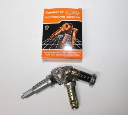 Замок ВАЗ 2108-09 (к-т личинок) голые (Noks)