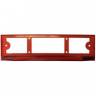 Рамка под номер пласт. декор. /2108/ красная (Ростов)